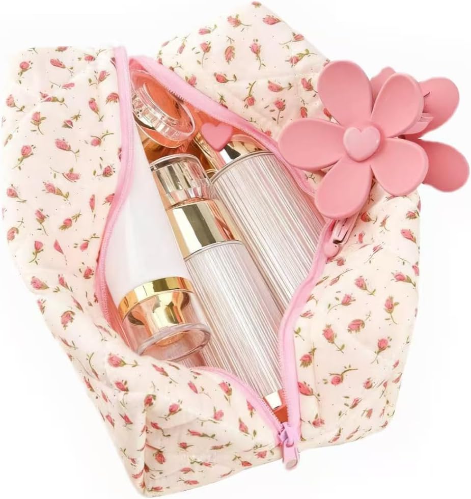 Floral Makeup Bag