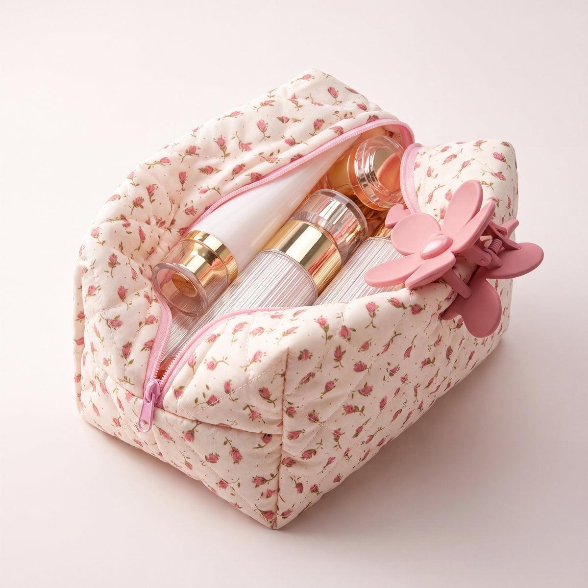 Floral Makeup Bag